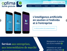 Tablet Screenshot of optimasanteglobale.com
